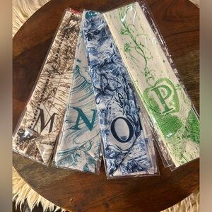 Satin Initial Medium Size Twilly’s